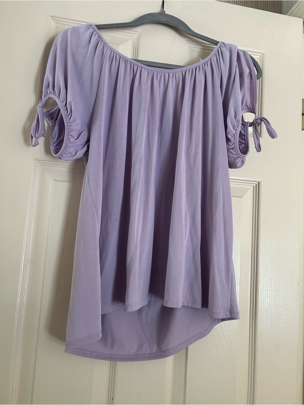 Green Envelope Lavender Tie-Sleeve Tunic